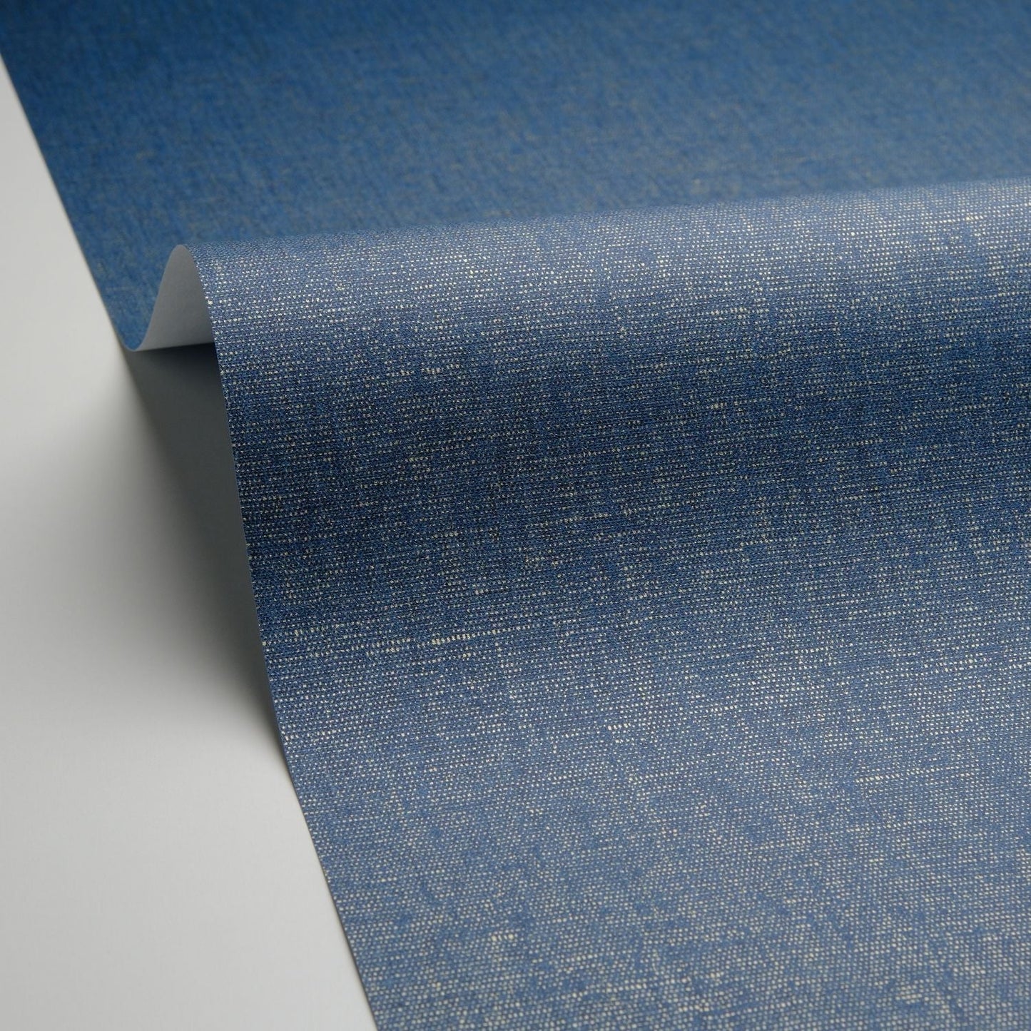 Uni Metallise/irise Wallpaper - Bleu Paon - Caselio - 103236520