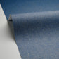 Uni Metallise/irise Wallpaper - Bleu Paon - Caselio - 103236520