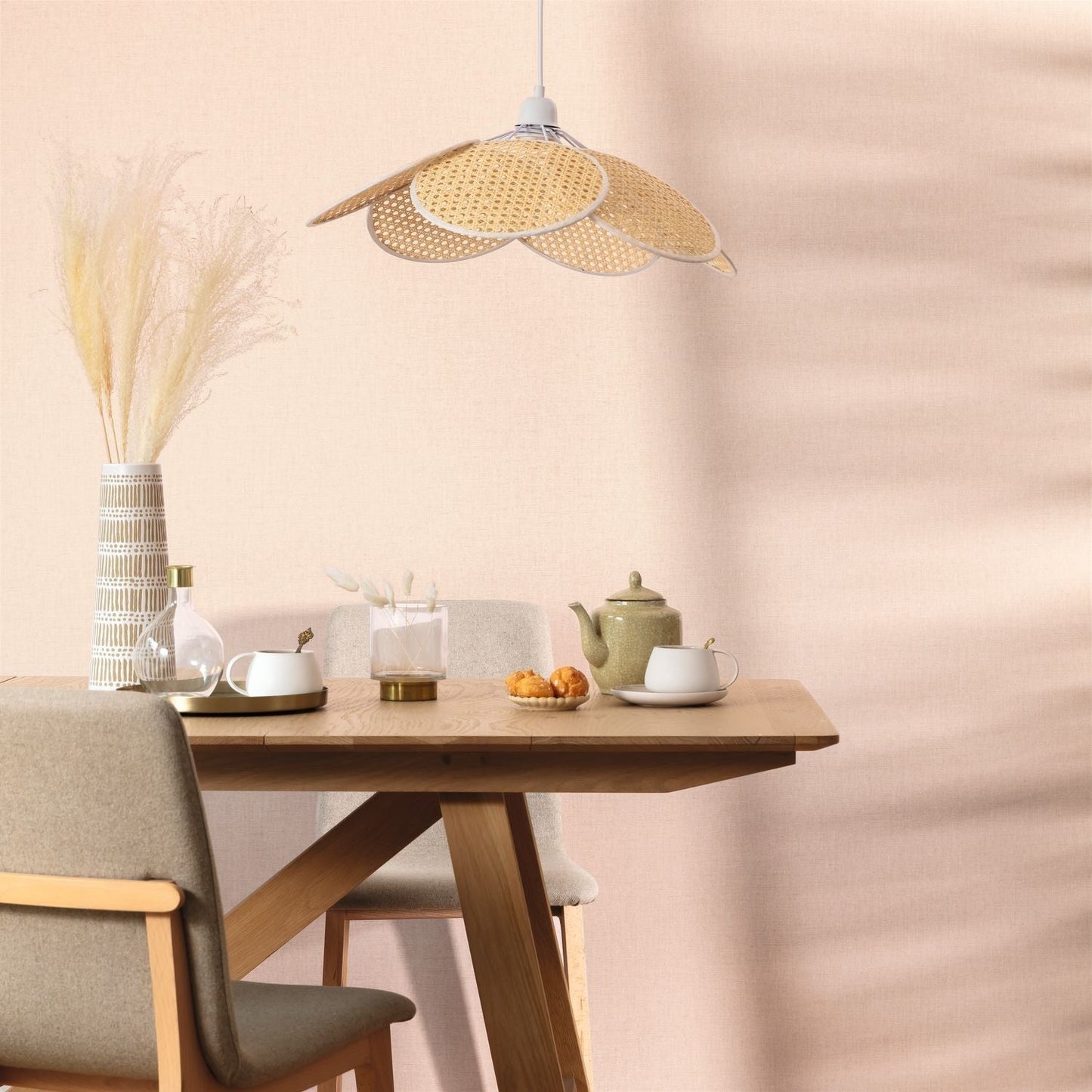 Uni Metallise/irise Wallpaper - Rose Poudre - Caselio - 103234021