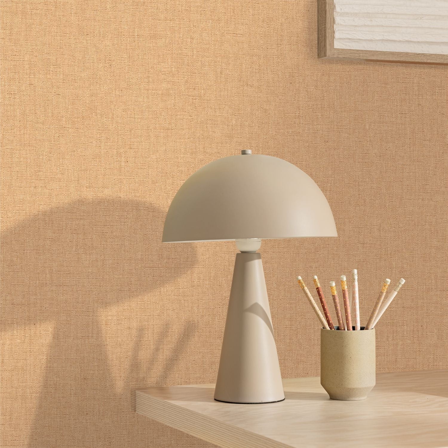 Uni Metallise/irise Wallpaper - Peche  - Caselio - 103233030