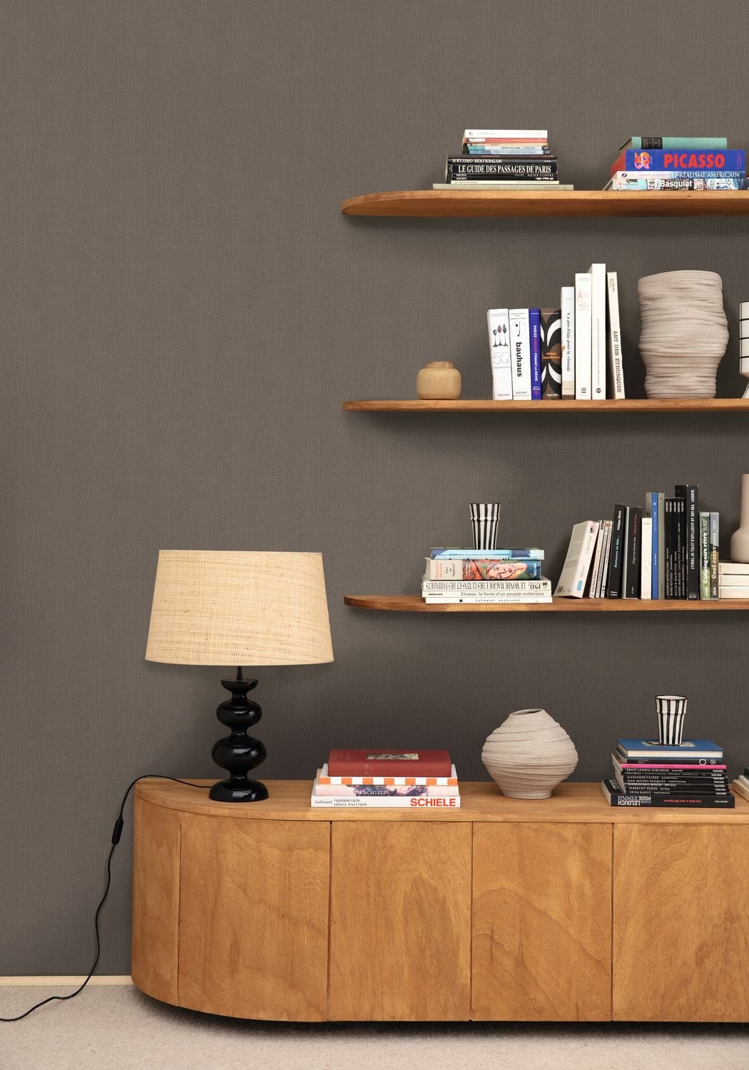 Uni Natte Metallises Wallpaper - Noir - Caselio - 101579120