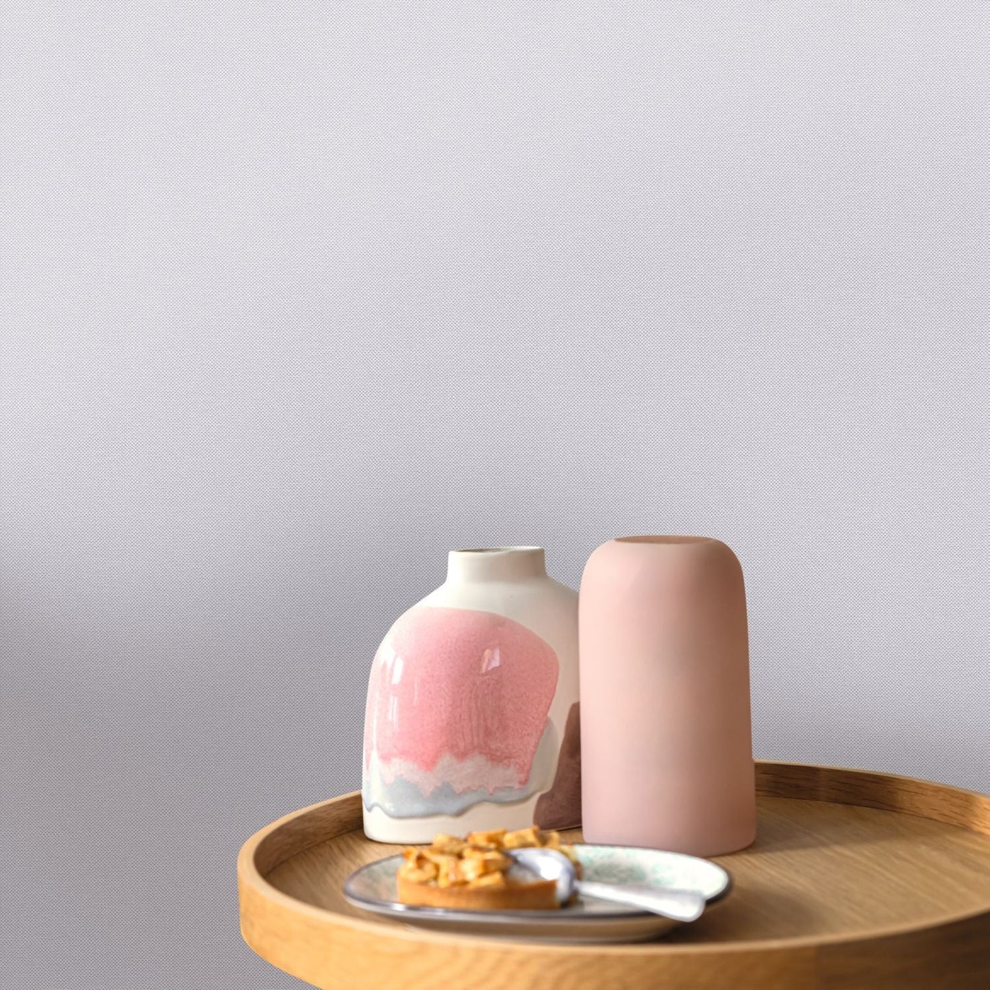 Uni Natte Wallpaper - Etain - Caselio - 101569050