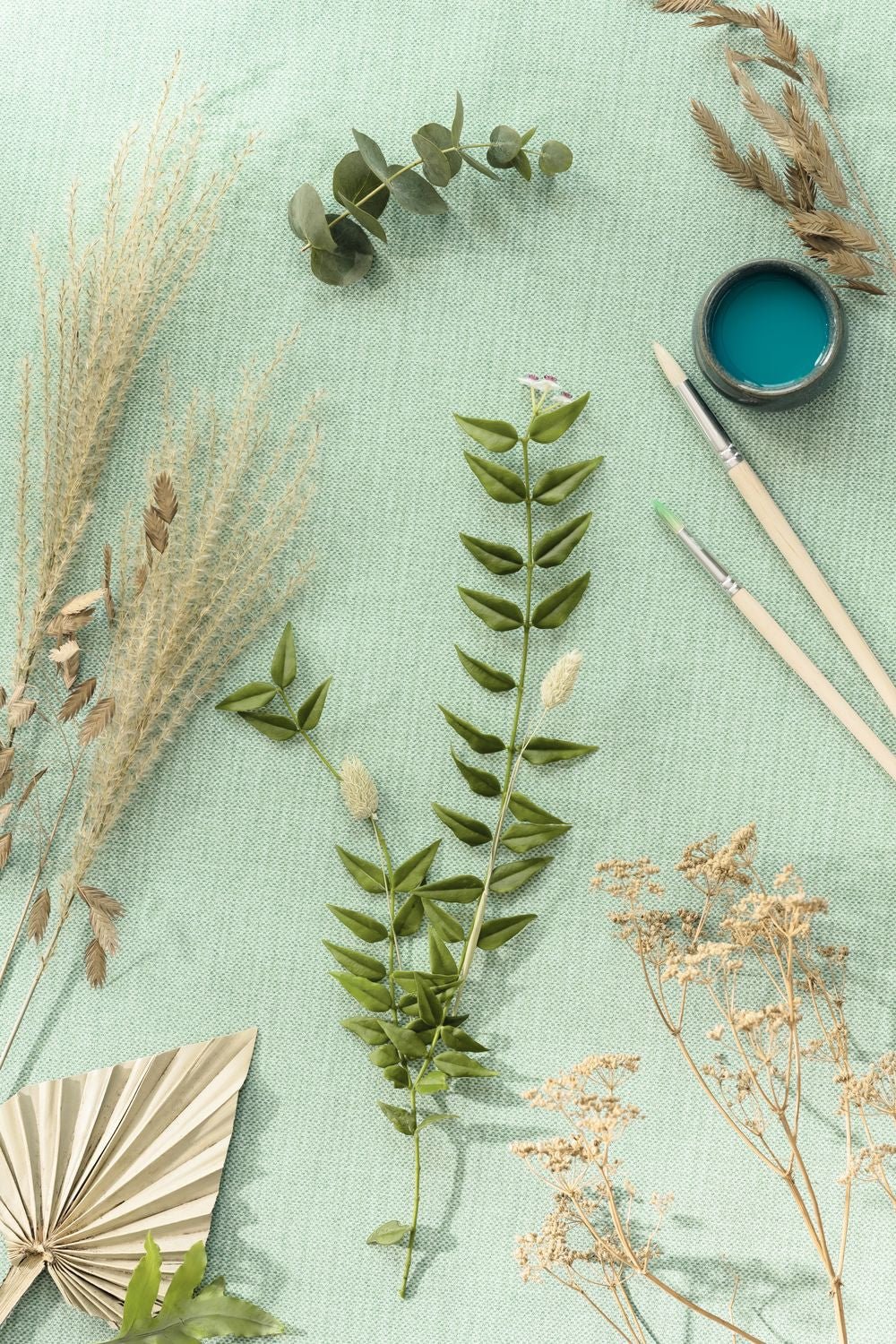 Uni Natte Wallpaper - Sauge - Caselio - 101567014