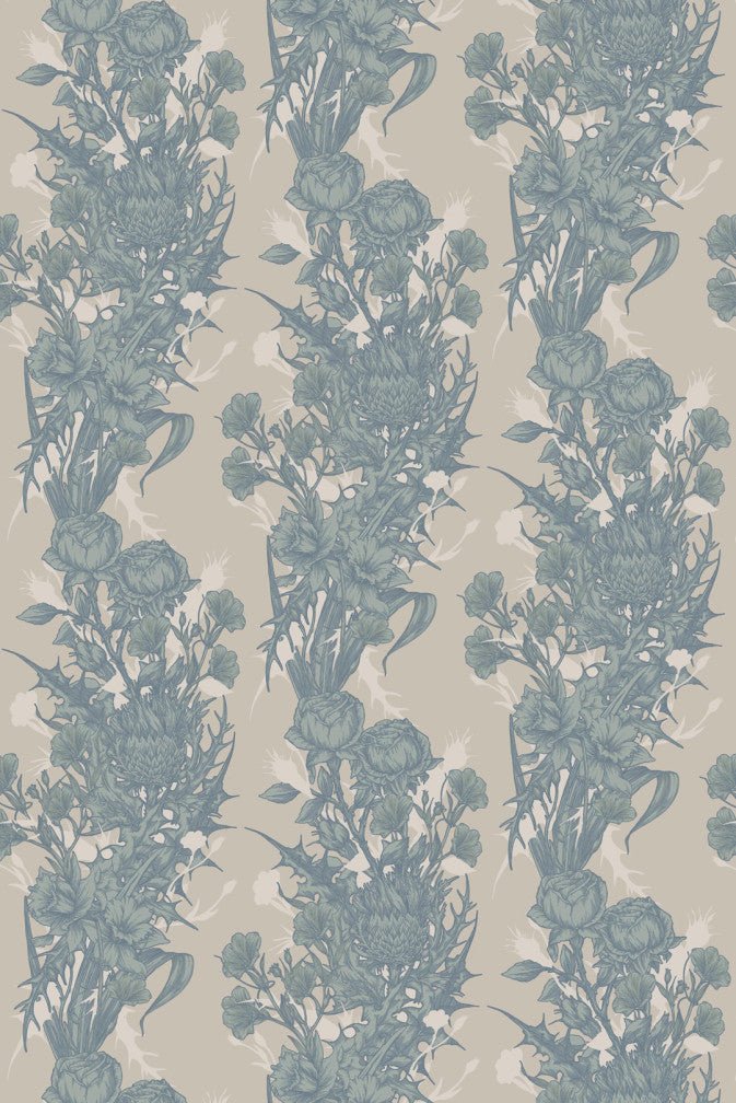 Union Cloth Fabric - Sea Green - Timorous Beasties - UC/1614/02 - Premier Wallcovering