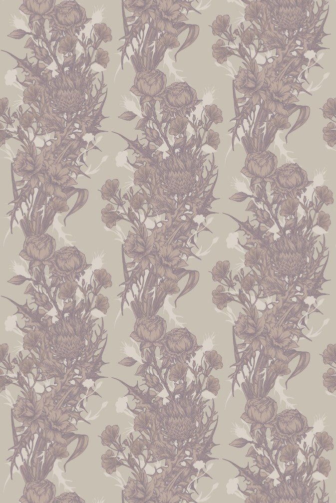 Union Cloth Fabric - Dusky Pink - Timorous Beasties - UC/1614/03 - Premier Wallcovering