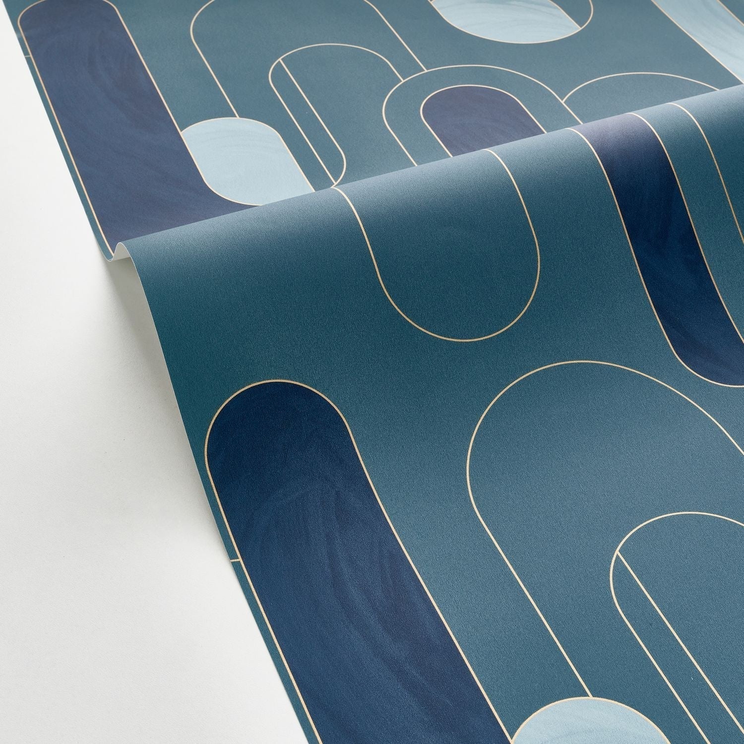 Up And Around Wallpaper - Bleu Canard - Caselio - 102876028