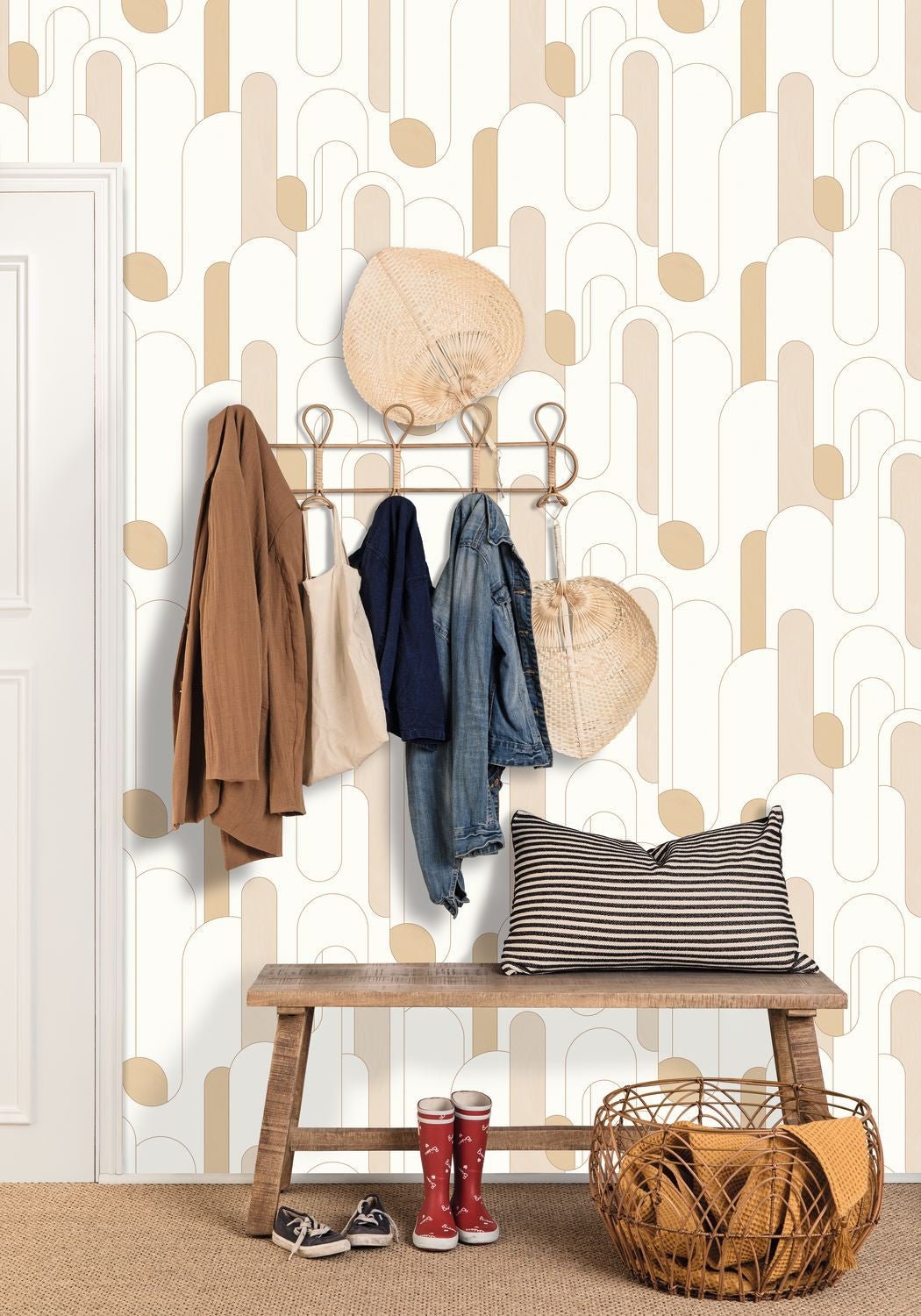Up And Around Wallpaper - Beige Bland - Caselio - 102871020