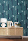 Up And Around Wallpaper - Bleu Canard - Caselio - 102876028