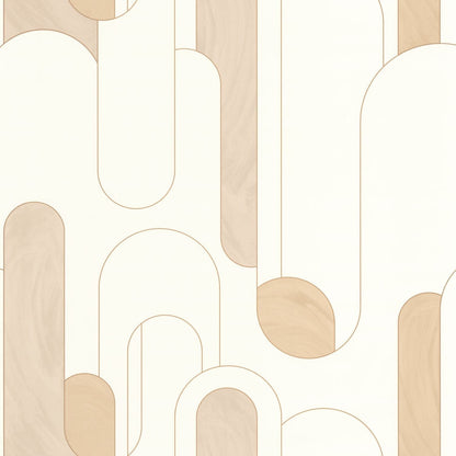 Up And Around Wallpaper - Beige Bland - Caselio - 102871020