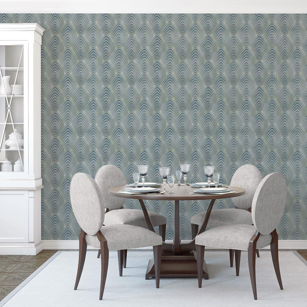 Utopia Arch Array Wallpaper - Green - Galerie - G68020 - Premier Wallcovering