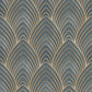 Utopia Arch Array Wallpaper - Beige / Blue - Galerie - G68018 - Premier Wallcovering