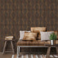 Utopia Arch Array Wallpaper - Bronze Brown - Galerie - G68015 - Premier Wallcovering