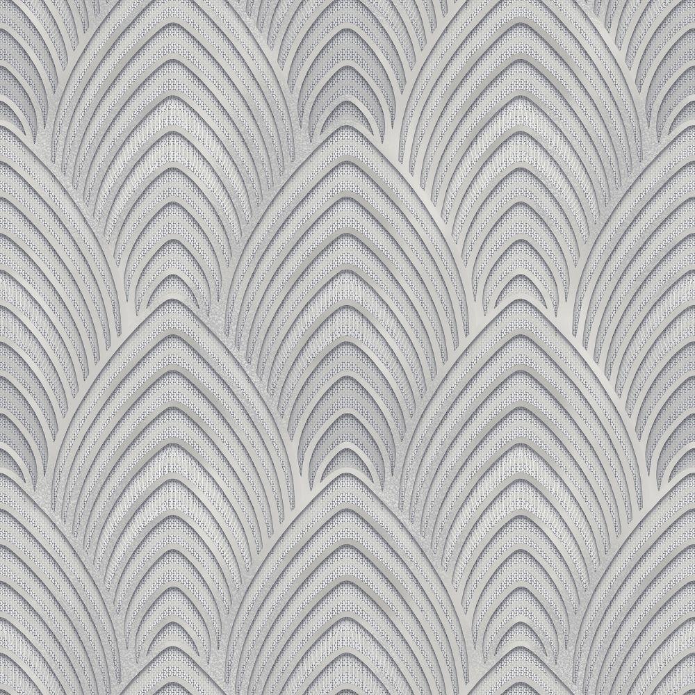 Utopia Arch Array Wallpaper - Silver Grey - Galerie - G68017 - Premier Wallcovering