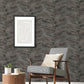 Utopia Chevron Wallpaper - Black - Galerie - G67776 - Premier Wallcovering