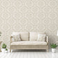 Utopia Damask Wallpaper - Beige - Galerie - G67780 - Premier Wallcovering