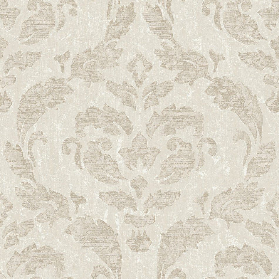 Utopia Damask Wallpaper - Beige - Galerie - G67780 - Premier Wallcovering
