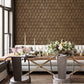 Utopia Tri Prism Wallpaper - Brown - Galerie - G68011 - Premier Wallcovering