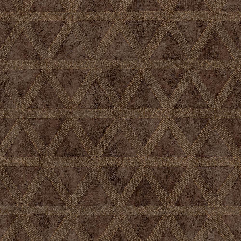 Utopia Tri Prism Wallpaper - Brown - Galerie - G68011 - Premier Wallcovering
