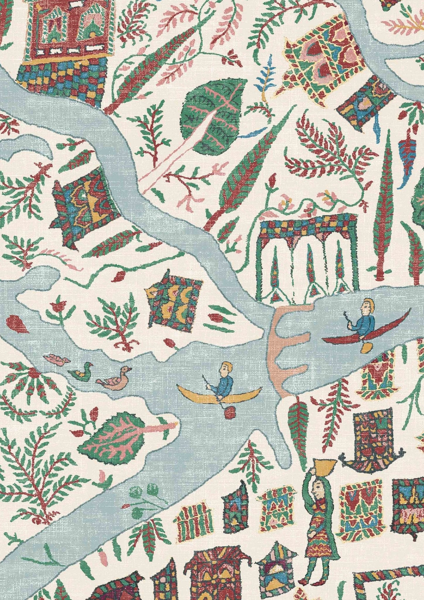 Utopia Wallpaper - Garland - Lewis & Wood - Premier Wallcovering