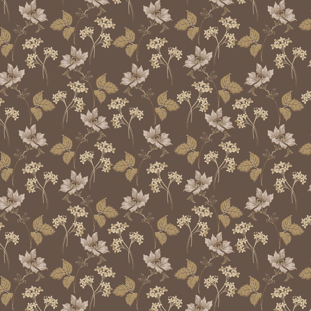 Valborg Wallpaper - Brown - Boråstapeter - 5503 - Premier Wallcovering