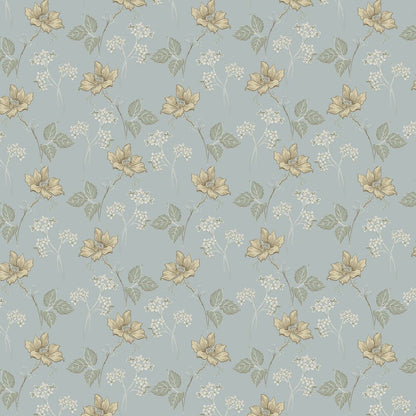 Valborg Wallpaper - Blue - Boråstapeter - 5500 - Premier Wallcovering