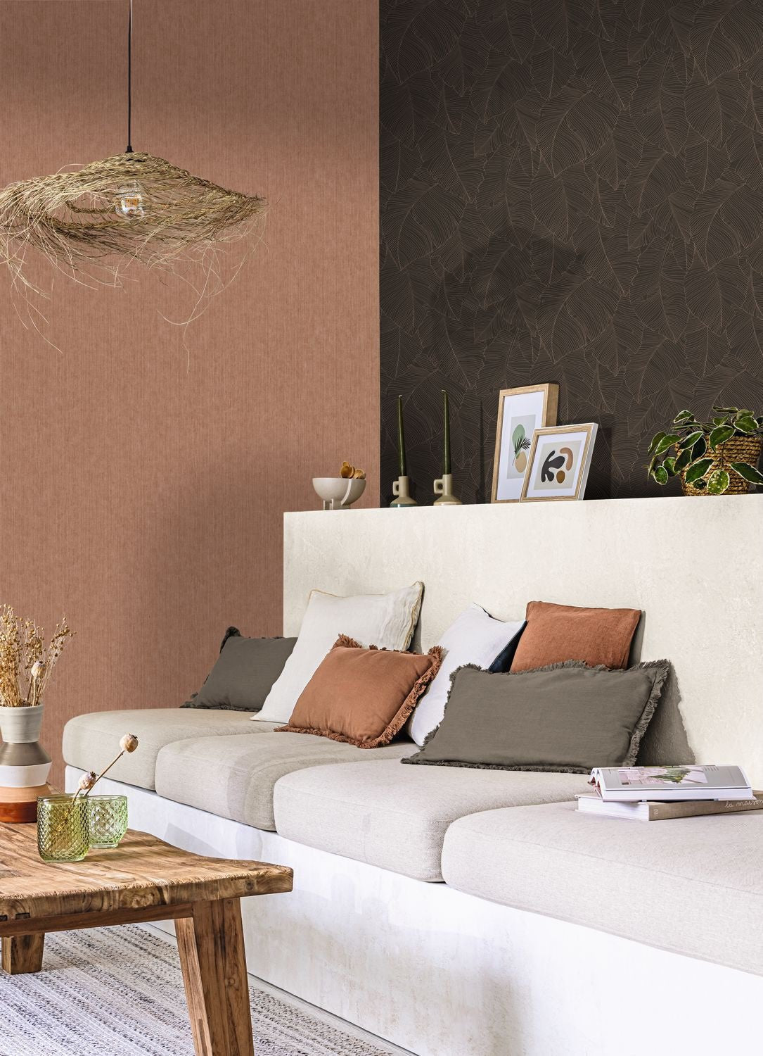 Vegetalia Wallpaper - Noir Sepia - Caselio - 106509027