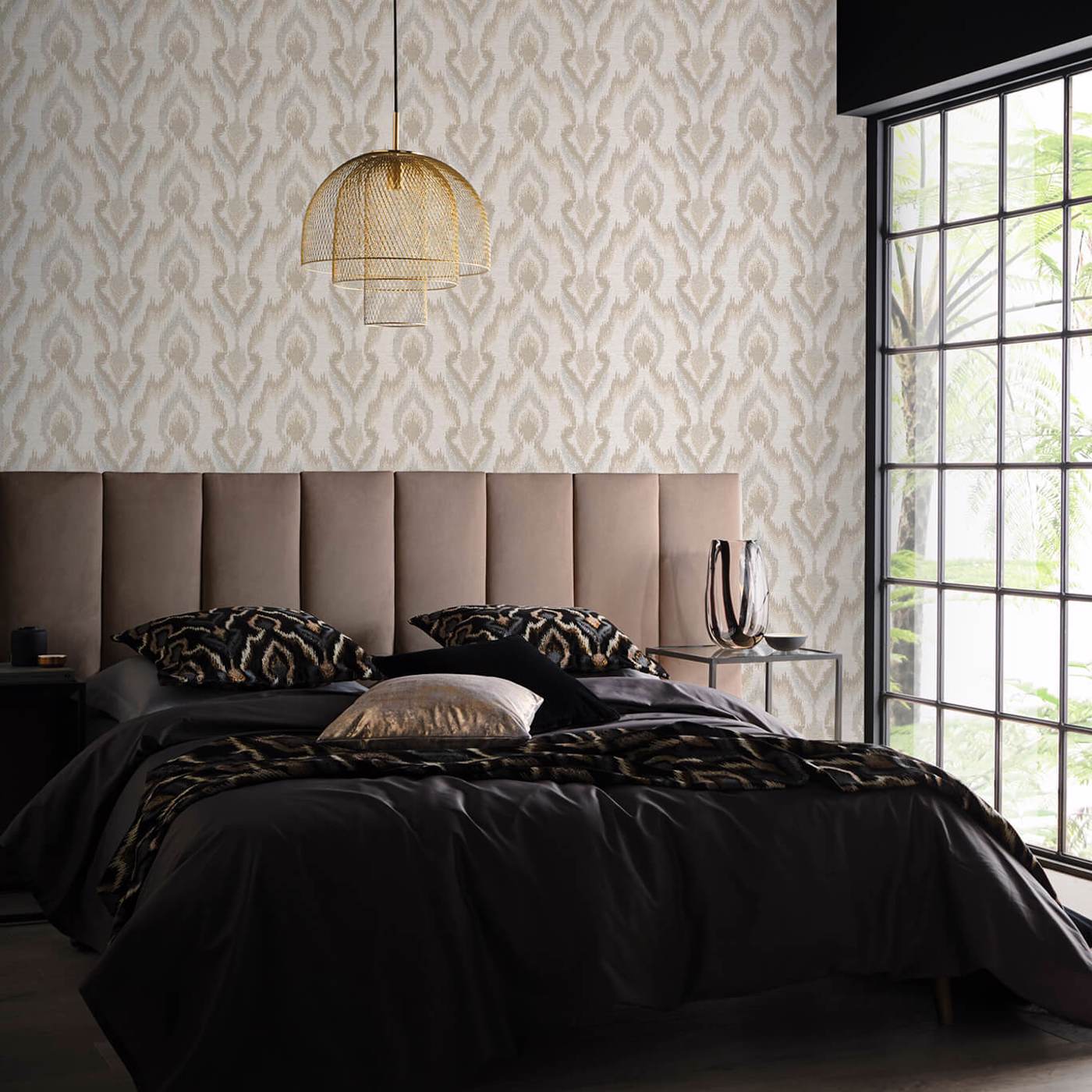 Velluto Wallpaper - Linen - Clarke & Clarke - W0170/01 - Premier Wallcovering