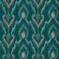 Velluto Wallpaper - Teal - Clarke & Clarke - W0170/03 - Premier Wallcovering