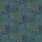 Velvet Leaves Wallpaper - Blue - Boråstapeter - 2261 - Premier Wallcovering