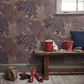 Velvet Leaves Wallpaper - Plum - Boråstapeter - 2260 - Premier Wallcovering