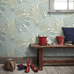 Velvet Leaves Wallpaper - Sage - Boråstapeter - 2262 - Premier Wallcovering