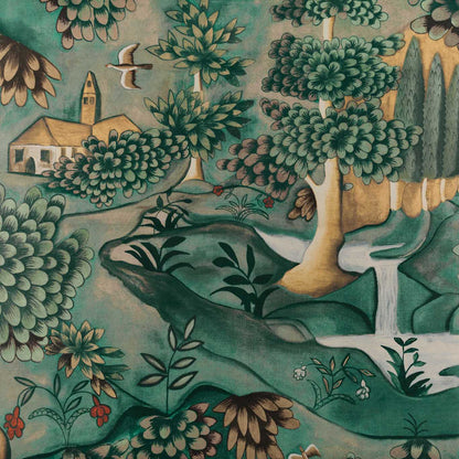 Verdure Wallpaper - Tapestry Green - Zoffany - ZAMW310431 - Morris Wallpaper