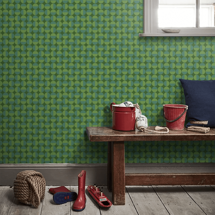 Vertigo Wallpaper - Green - Boråstapeter - 1777 - Premier Wallcovering