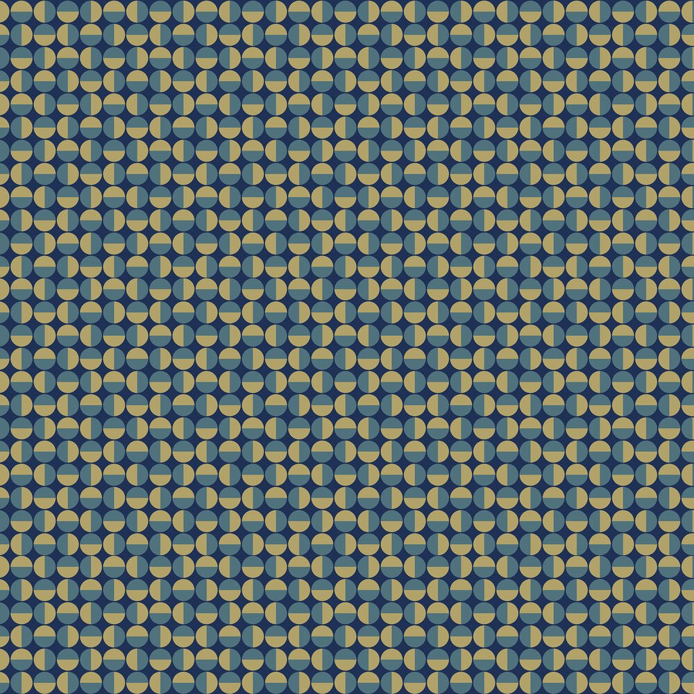 Vertigo Wallpaper - Navy & Teal - Boråstapeter - 1774 - Premier Wallcovering