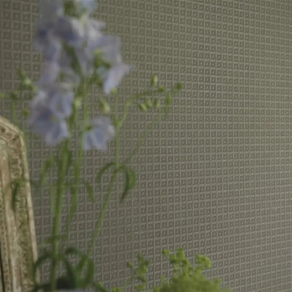 Vever Wallpaper - Graphite - P598/03 - Designers Guild