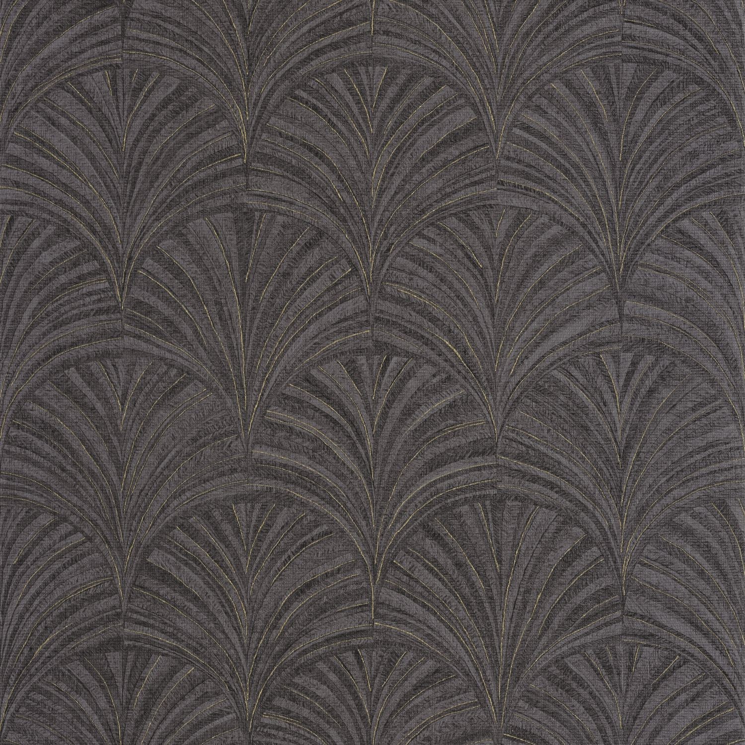 Vibration Wallpaper - Noir or - Caselio - 107039135