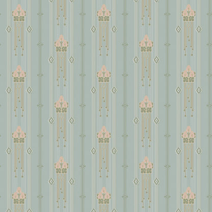Villastan Wallpaper - Baby Blue - Boråstapeter - 4170 - Premier Wallcovering