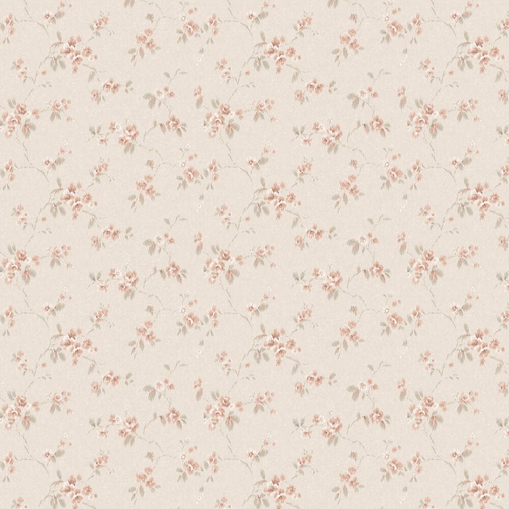 Vintage Rose Wallpaper - Pink - Boråstapeter - 4259 - Premier Wallcovering