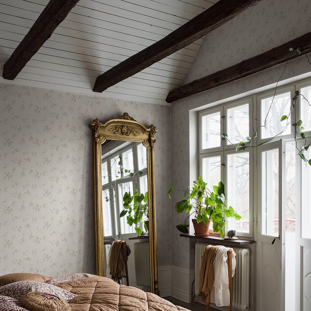 Vintage Rose Wallpaper - Neutral - Boråstapeter - 4258 - Premier Wallcovering