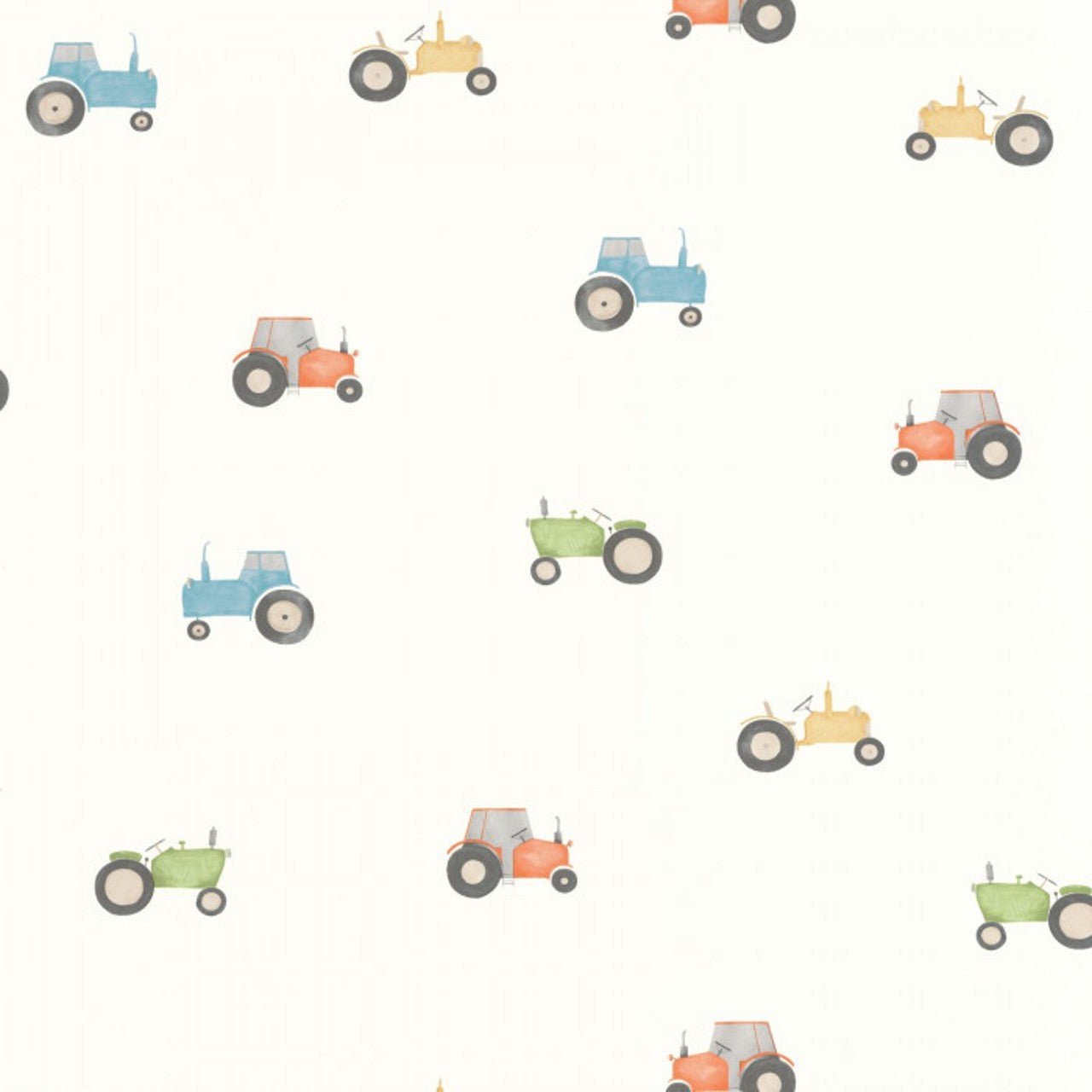 Vintage Tractor Once Upon A Time Wallpaper - Multicolore - Casadeco - 88368726 - Premier Wallcovering
