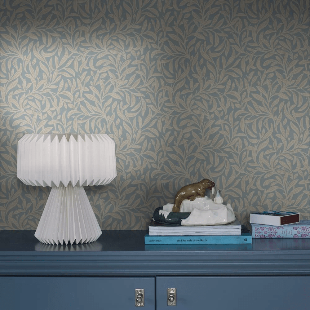 Vintergrona Wallpaper - Baby Blue - Boråstapeter - 4831 - Premier Wallcovering