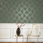 Virevolte Alchimie Wallpaper - Vert Taiga - Casadeco - 89937777 - Premier Wallcovering