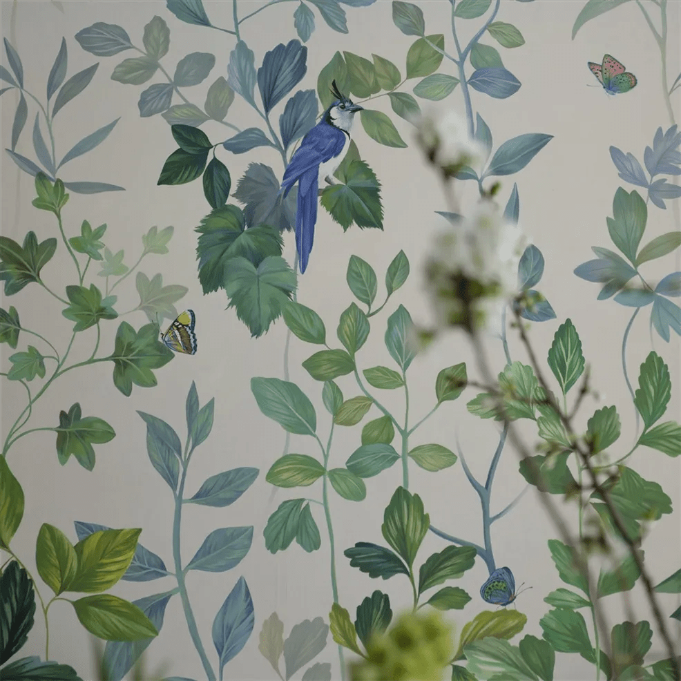 Voliere Wallpaper - Sky - PDG1171/02 - Designers Guild