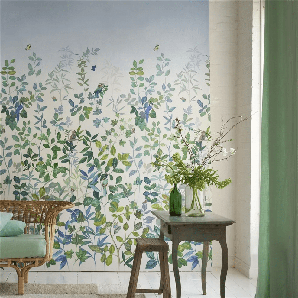 Voliere Wallpaper - Sky - PDG1171/02 - Designers Guild