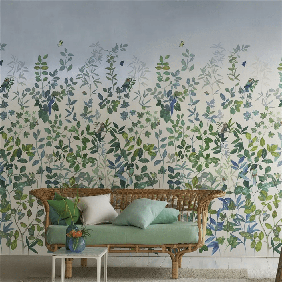 Voliere Wallpaper - Sky - PDG1171/02 - Designers Guild