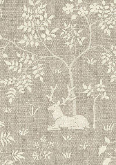Voysey Park Wallpaper - Flax - Lewis & Wood - Premier Wallcovering