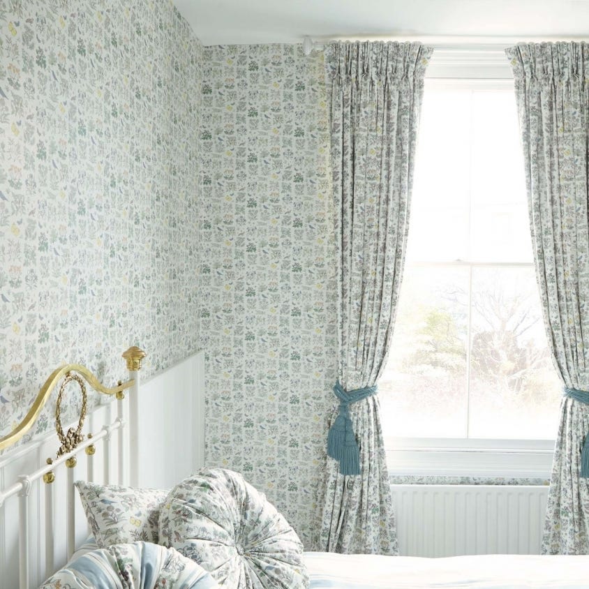 Voysey's Garden Wallpaper - Off-White - House of Hackney - 6-WA-VOY-DI-WHT-XXX