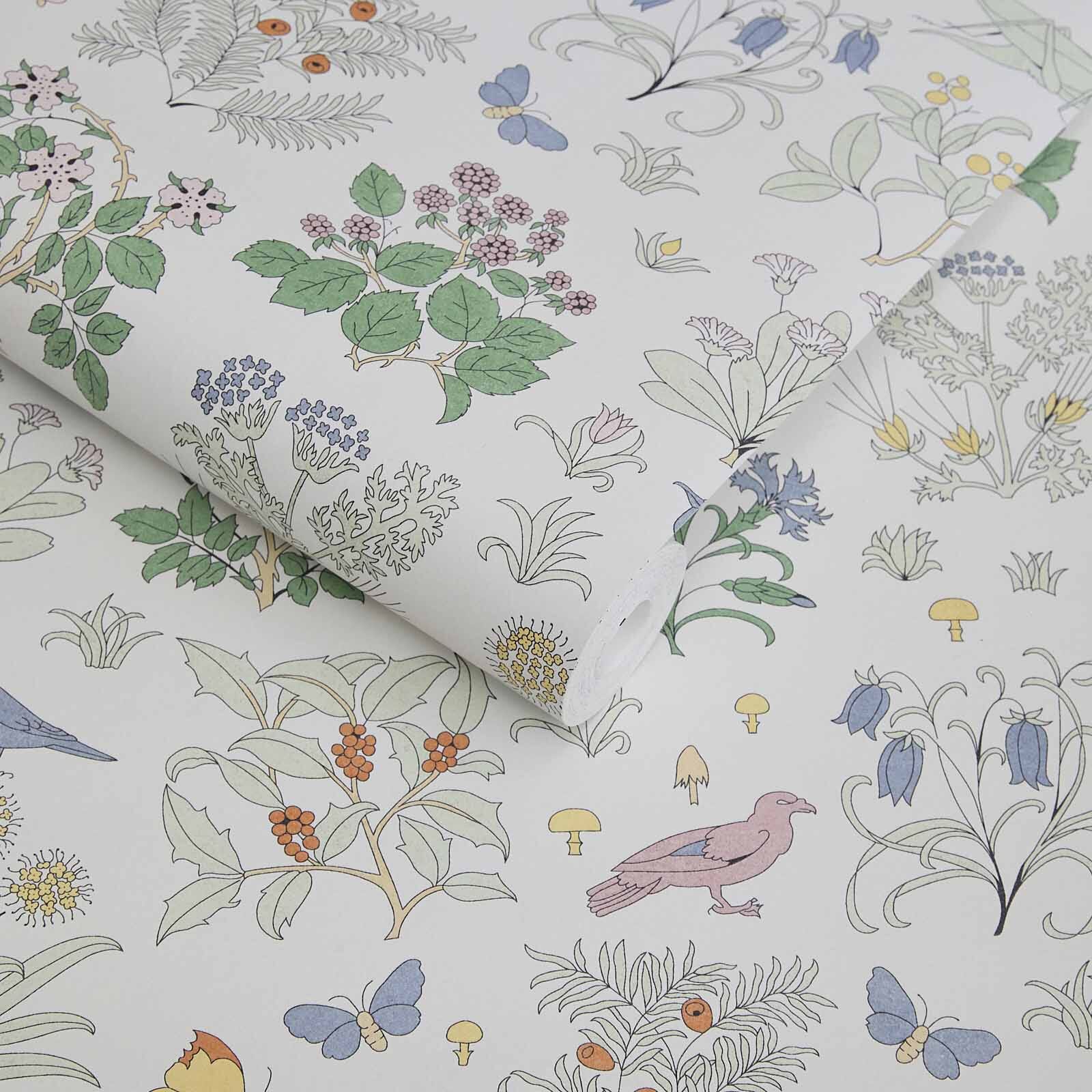 Voysey's Garden Wallpaper - Off-White - House of Hackney - 6-WA-VOY-DI-WHT-XXX