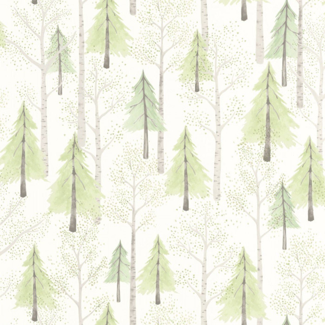 Walk In The Forest Once Upon A Time Wallpaper - Vert Amande - Casadeco - 88247356 - Premier Wallcovering