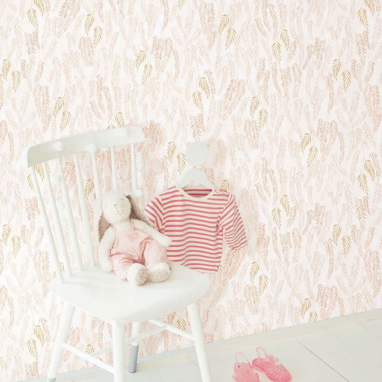 Walk in the Jungle Once Upon A Time Wallpaper - Rose Blush - Casadeco - 200794343 - Premier Wallcovering